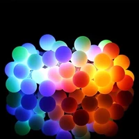 new solar string lights 50 led white ball waterproof string fairy christmas tree light party wedding new year decoration garland
