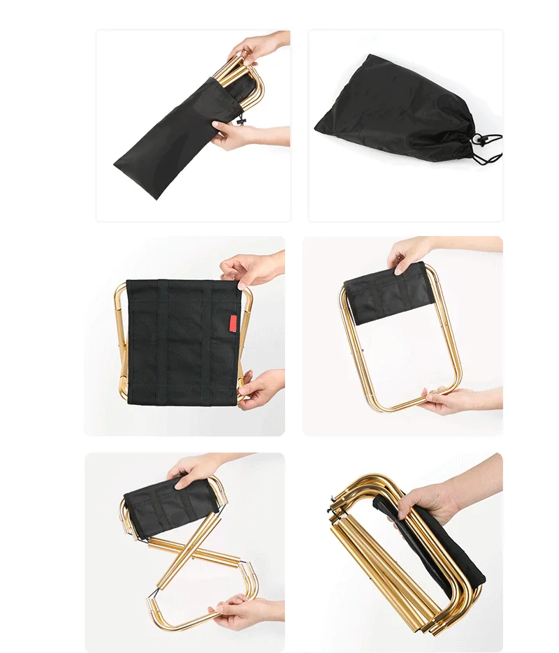 Мини складной стул для рыбалки легкий маленький портативный кемпинга пикника