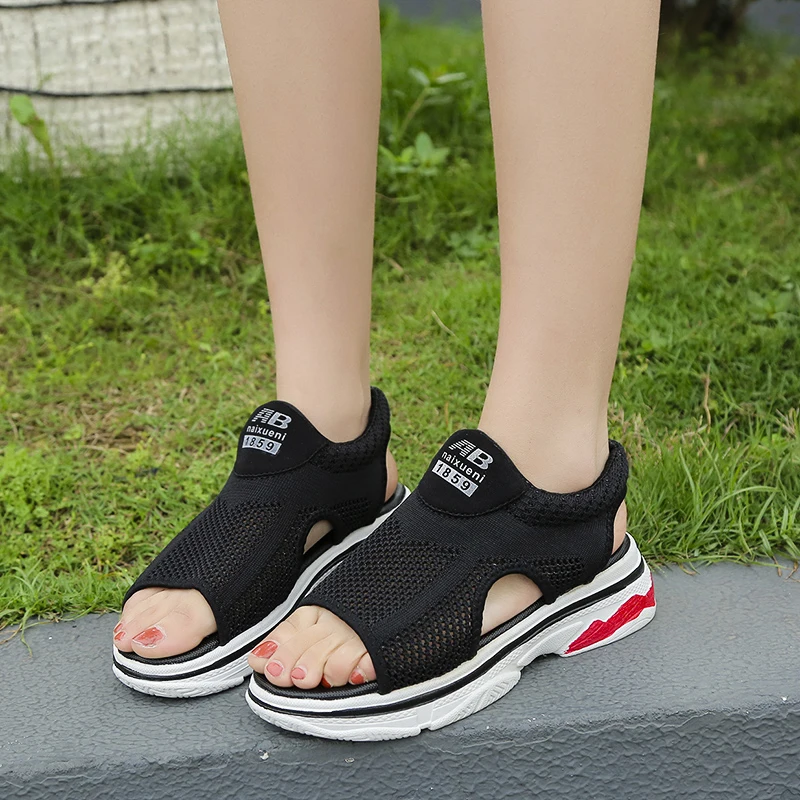 Fujin Muffin/женские сандалии Прямая поставка Сезон лето 2020 года Модные повседневные