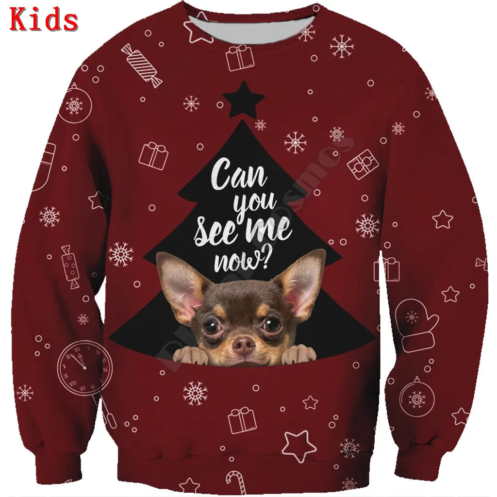 Autumn Winter Basenji 3d printed Hoodies Pullover Boy For Girl Long Sleeve Shirts Kids Christmas Sweatshirt