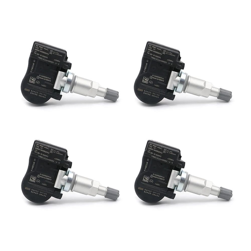 4 шт. 52933 3N100 529333N100 529332M650 датчик давления в шинах TPMS для hyundai Kia|Системы контроля