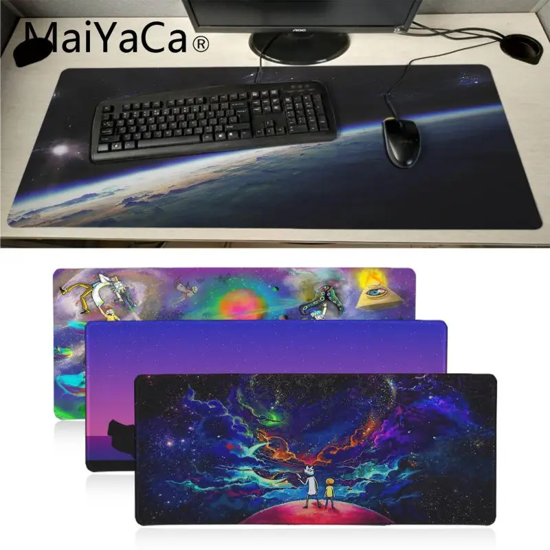 Maiyaca Рик и Морти резиновый коврик для мыши игровой коврик для мыши настольная клавиатура Аниме Коврик для мыши геймер скоростная Версия Настольный коврик