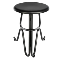 new creative human shaped non foldable round iron stool black fashion creative home living room leisure bar stool