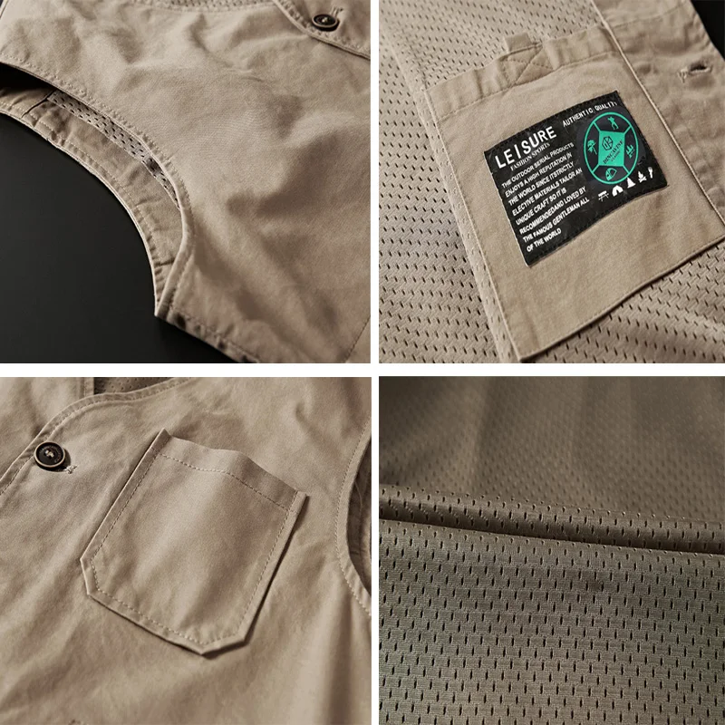 DIMUSI летние мужские жилеты повседневные хлопковые Обувь с дышащей сеткой жилетка