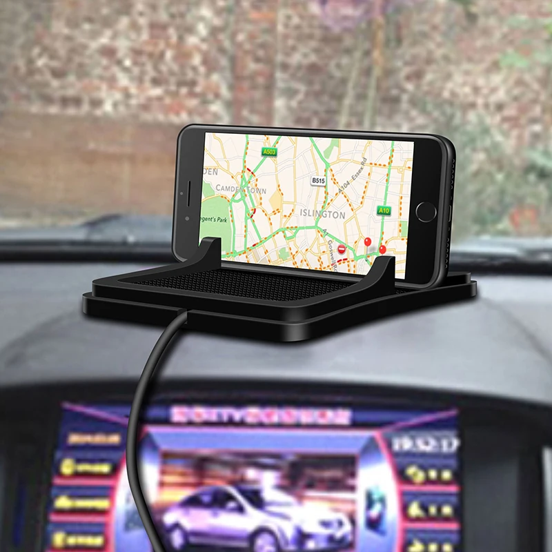Qi Wireless Car Charger for iphone X 8 7 Plus Charging Dock Pad Samsung S9 S8 Fast Dashboard Holder Stand IX56 | Электроника