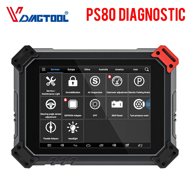 XTOOL PS80 Профессиональный диагностический инструмент OBD2 с полной системой