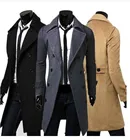 2021 зимнее Модное Длинное удобное шерстяное повседневное Мужское пальто