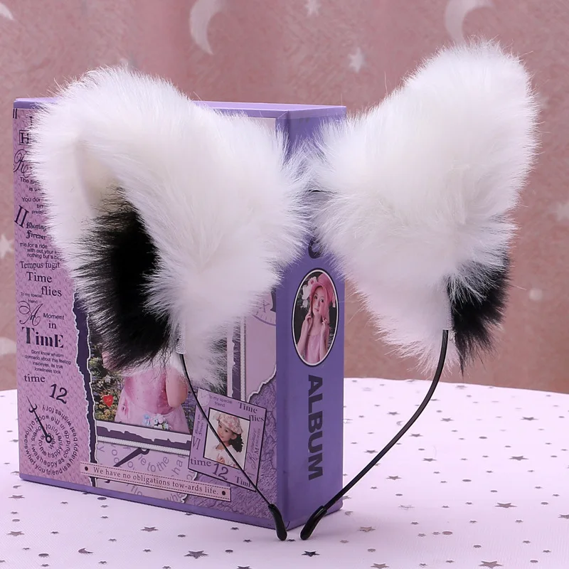 

Cosplay ear headband anime dance party ear socket with hair removable three-dimensional cat ears fox ears