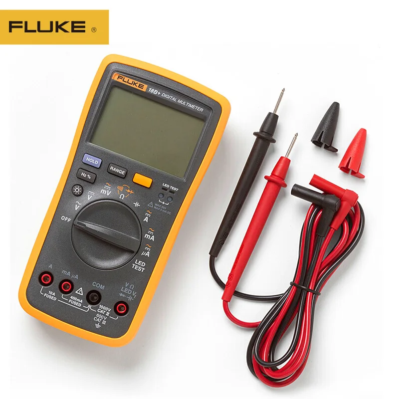 FLUKE 100% оригинал 18B + светодиодный цифровой мультиметр переменного/постоянного