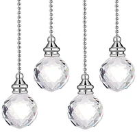 crystal pendant pull chains ceiling fan chain extension crystal prism chain extender for bathroom ceiling light fan