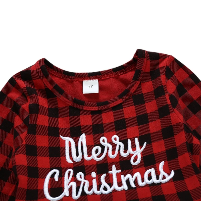 Платье для маленьких девочек платье с длинными рукавами принтом рождественских