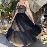 black puffy ruched organza evening dresses sexy strapless ball gown for wedding pageant party dress elegant abendkleider 2021