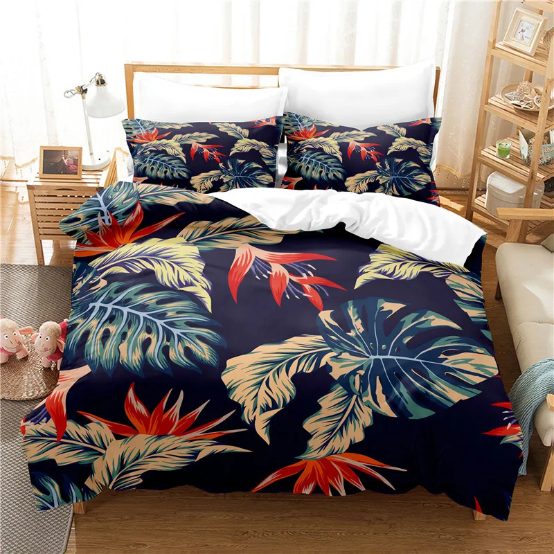 

Maple Leaves Bedding Set Duvet Cover Set 3d Bedding Digital Printing Bed Linen Queen Size Bedding Set Fashion Design