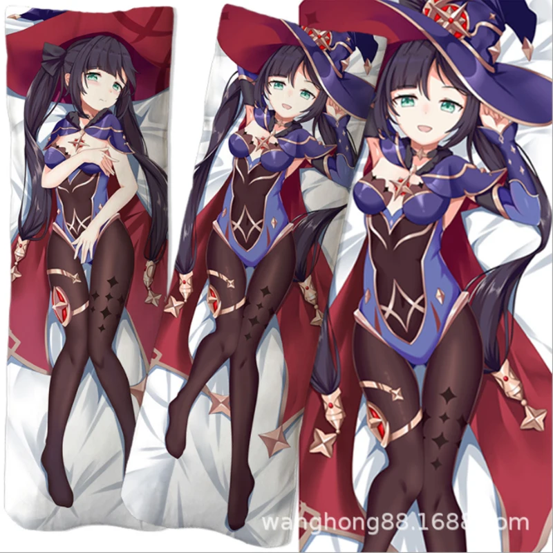 

Аниме Dakimakura Чехол на подушку для тела Genshin Impact Mona аксессуары для украшения дома Чехол x 50 см