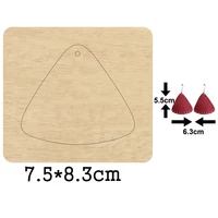 fillet triangle studs earrings 2020 new cutting mold wood dies for leather blade rule cutter for diy leather cloth paper crafts