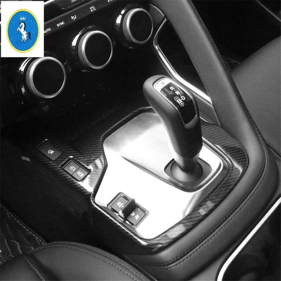 Yimaautotrim авто аксессуар центр управления шестерней панель переключения передач декоративная накладка ABS подходит для Jaguar E-pace E pace
