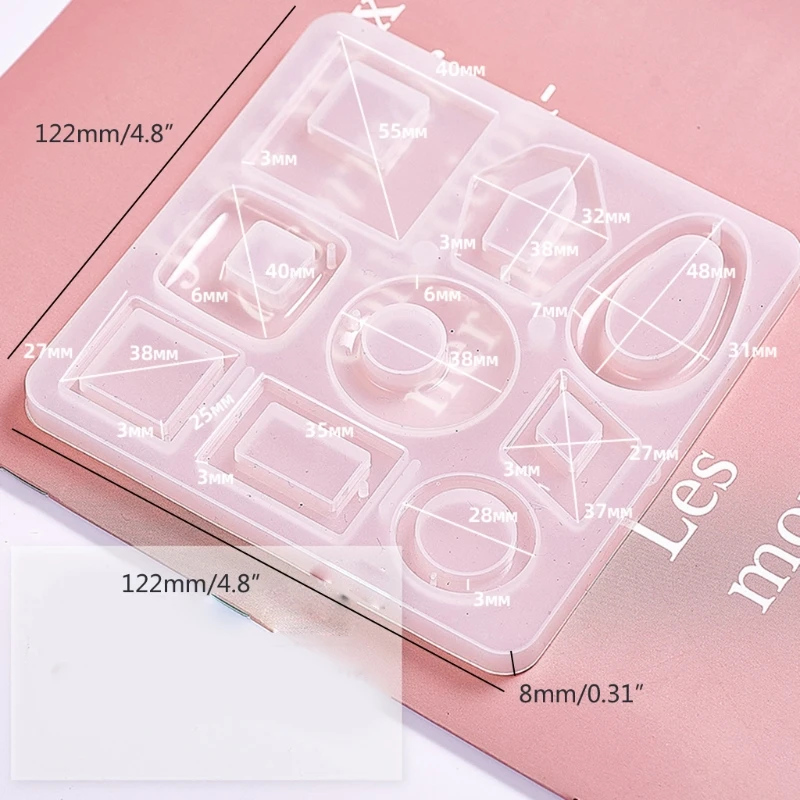 

Handmade Silicone Earrings Pendant Resin Mold Earrings Drop Dangle Mold DIY Earring Pendant Resin Molds Jewelry Tools