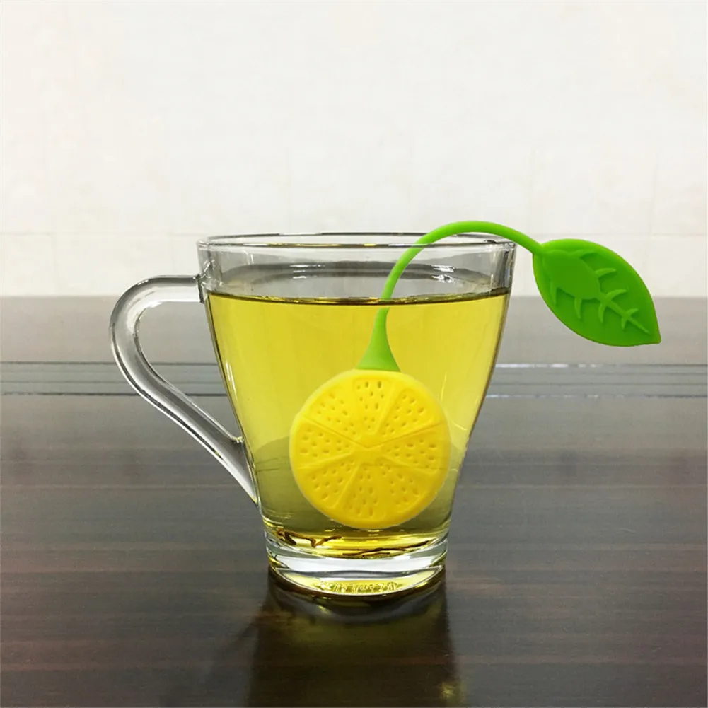 

Creative Lemon Silicone Tea Bag Tea Infuser Silicone Strainer Tool Leaf Herbal Spice Filter Diffuser Teapot Brewing Device