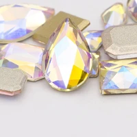 glitter rhinestones glass crystal flat stone crystals accessory diy for nails patches applique cristal rhinestones on nails art