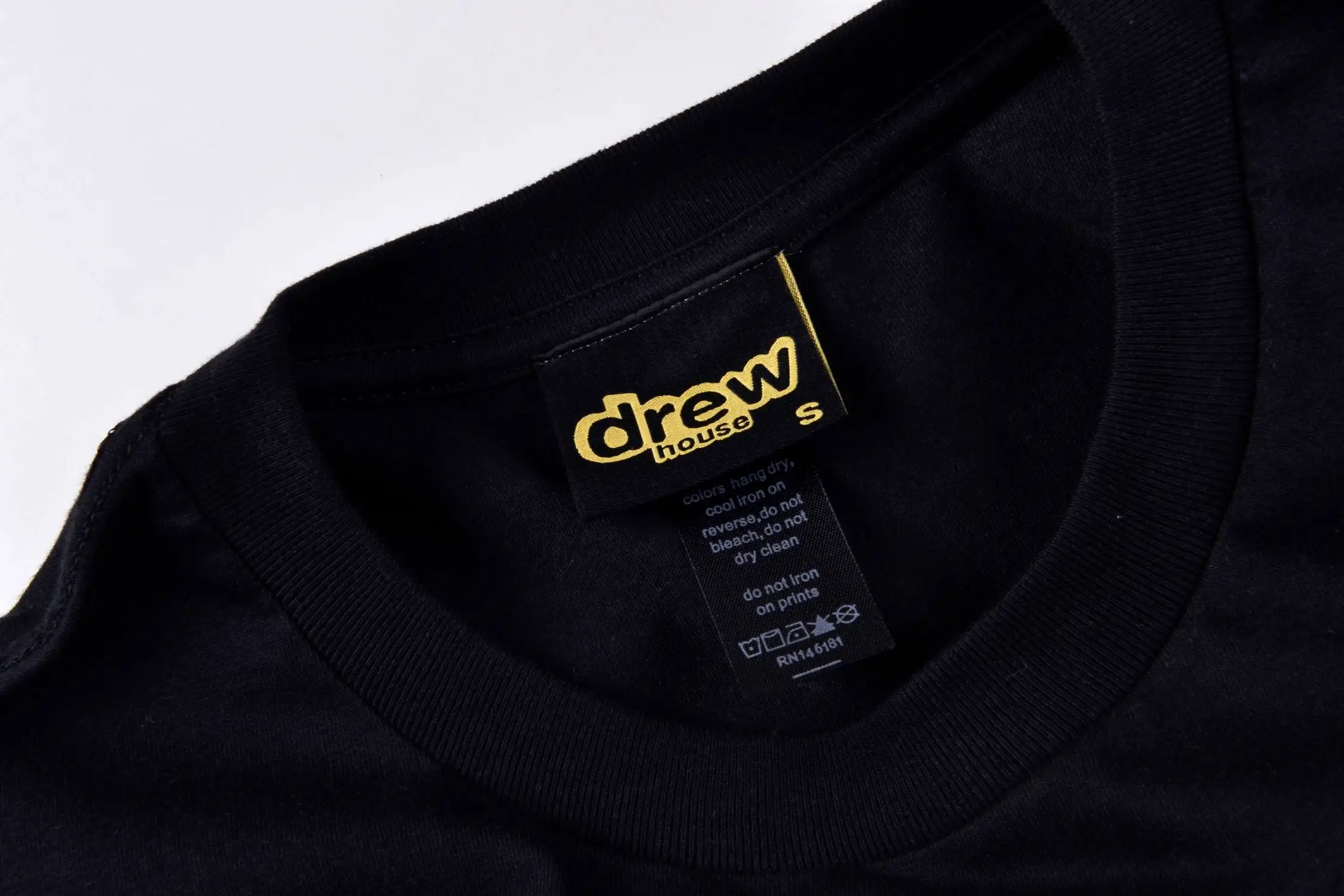 19ss drew house футболки для мужчин и женщин модный стиль drew Футболки Уличная Хип-хоп jusin bieber футболка для влюбленных drew house