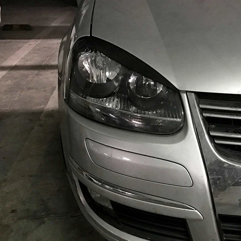 

Car Headlights Eyebrow Eyelids Trim Cover Sticker for VW GOLF MK5 GTI R 2005 2006 2007 Car Styling