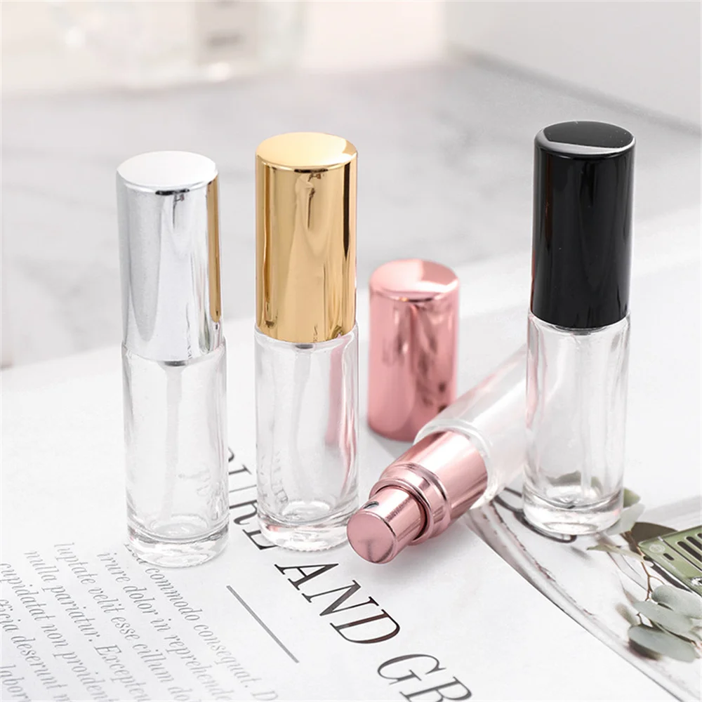 

4ml Glass Bottles Essential Oil Clear Perfume Spray Bottle Portable Perfume Filling Empty Bottle Travel Cosmetic Container