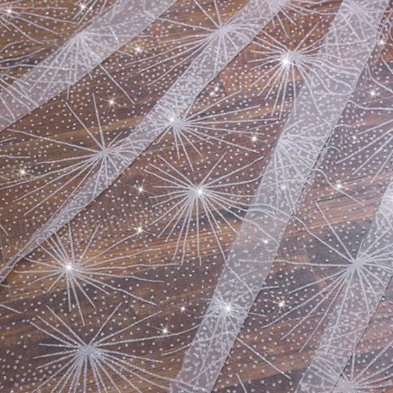

One-Layer Women White Trailing Long Wedding Veil Seashell Spray Glitter Rhinestone Cut Trim Luxury Starry Sky Bridal Veil