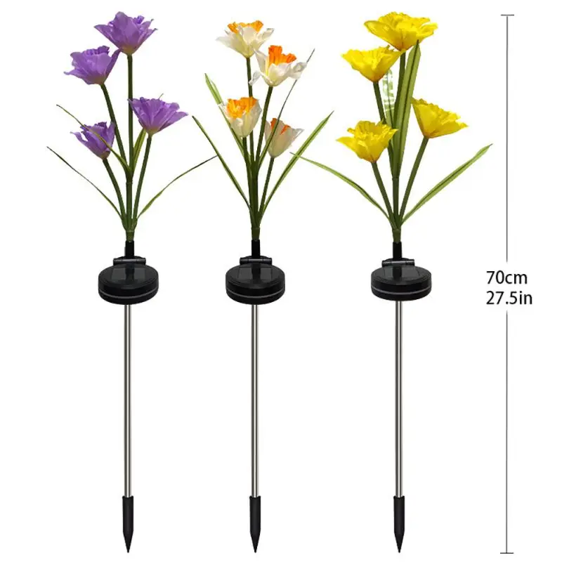 

Waterproof Solar Light Multi-Color Changing LED Flower Light Stick Garden Lights Decorative Yard Lights Auto On/off For Outdoor