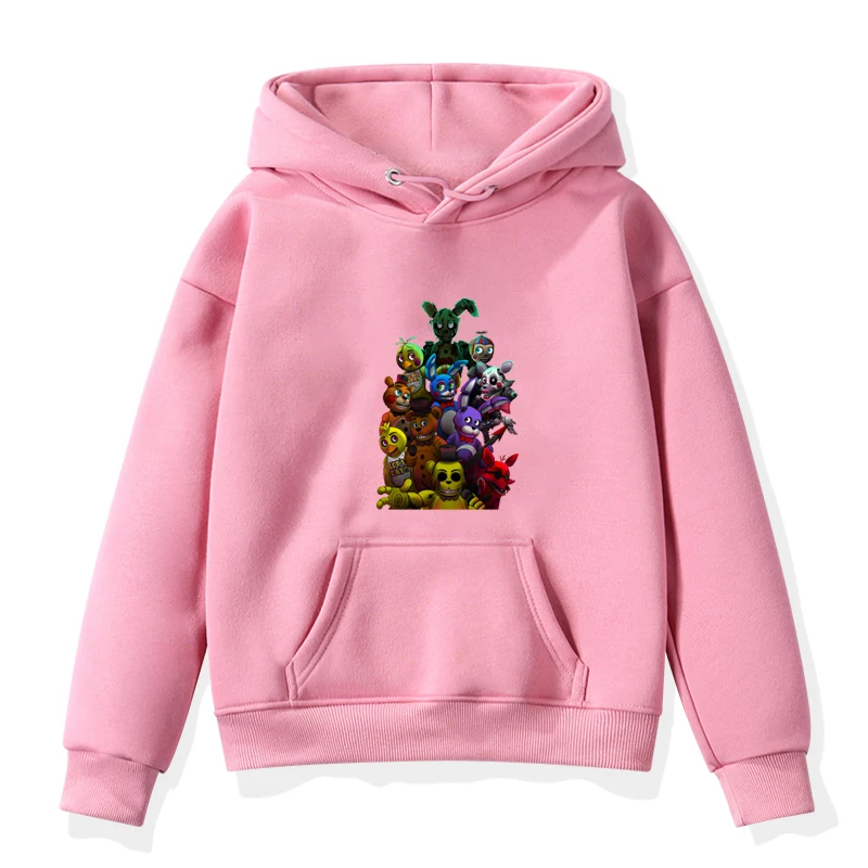 Hoodies 10 Новые свитшоты Five Nights At Freddys толстовки с капюшоном для маленьких мальчиков и девочек верхняя одежда, куртки Детский Зимний пуловер Повседневная детская одежда - Цвет: Hoodies 10