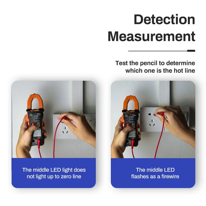 ST205 Цифровой мультиметр карманный портативный ток NCV ом тестер напряжения