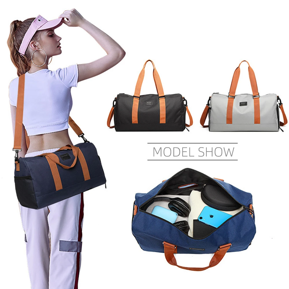 

Men Women Sports Gym Bag Waterpropof Wet and Dry Separation Shoe Bag Fitness Bag Women's Luggage Bag Portable LargeYoga Bag