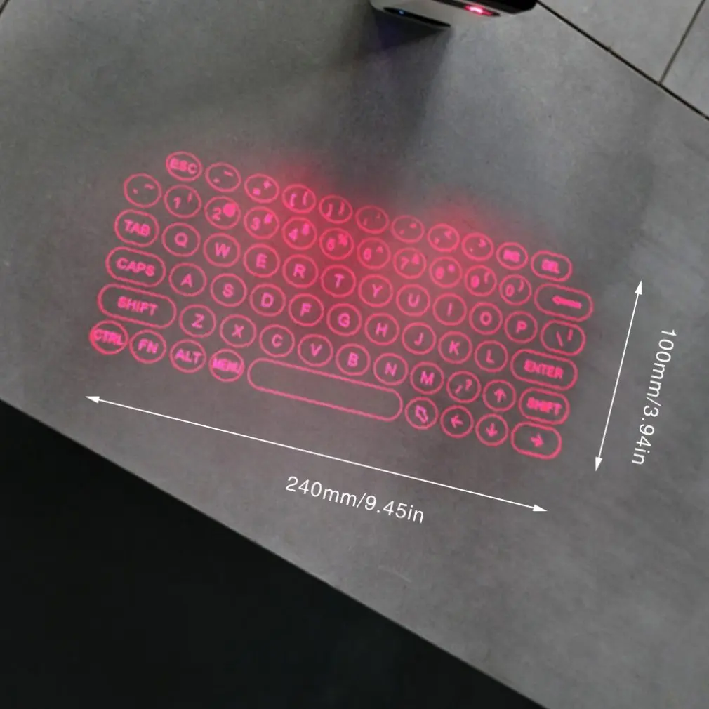 

2021 HOT Laser keyboard Wireless Virtual Projection keyboard 2480MHz FrequencyPortable for Phone Ipad Tablet PC Notebook