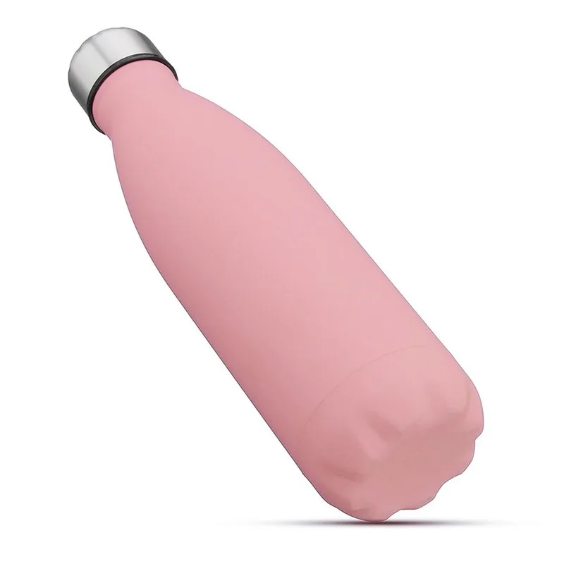 Pink 500 мл My Bottle бутылка для воды из нержавеющей стали спортивный термоизоляционный шейкер для напитков бутылка для детей Питьевая Посуда - Цвет: Pink