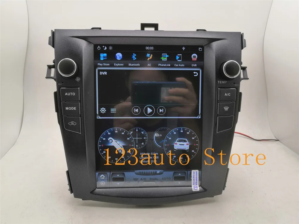 10,4 ''вертикальный Tesla стиль Android 8,1 автомобильный DVD gps плеер для Toyota Corolla 2006 2007 2008 2009 2010 2011 2012 2013 PX6 радио