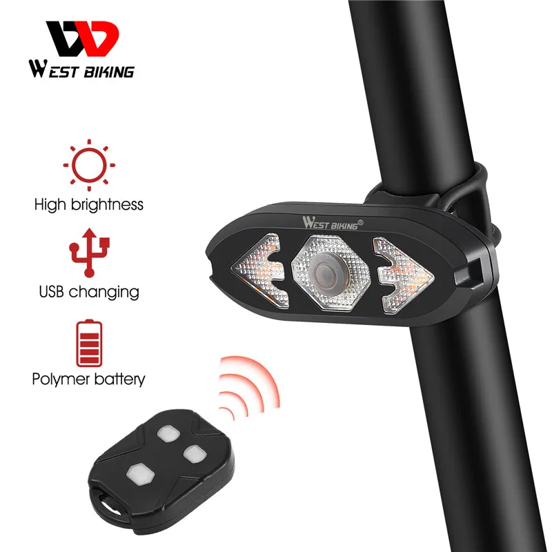 

Smart Bicycle Lights Wireless Remote Turn Signal Warning Light Night Riding LED Taillight Road Mountain Bike Riding Equipment
