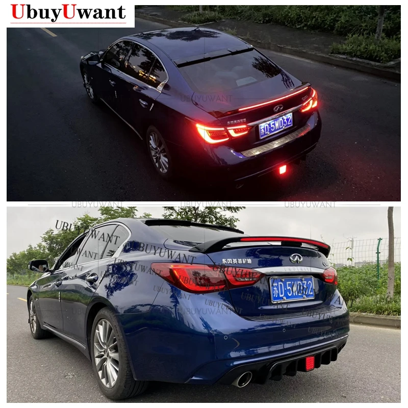 

Glossy Black Rear Trunk Lid Spoiler High Kick For Infiniti Q50/Q50S 2014 2015 2016 2017 2018 2019 2020