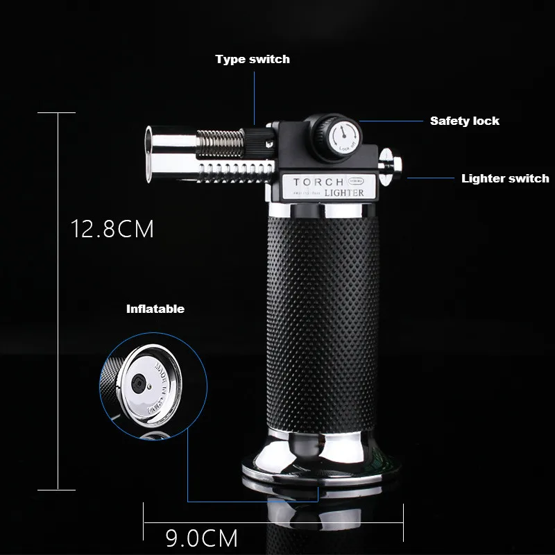 Бутановая струйная фонарь жигалка газовые зажигалки турбо высокое качество