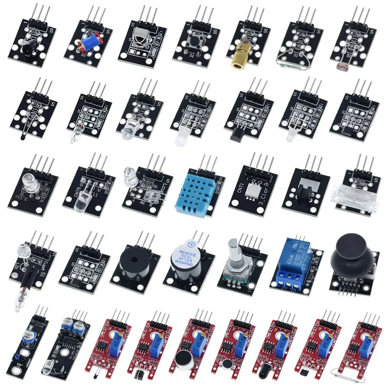 Наборы датчиков 37 в 1 для ARDUINO, высококачественные стартеры Arduino (работает с официальными платами Arduino), без коробки