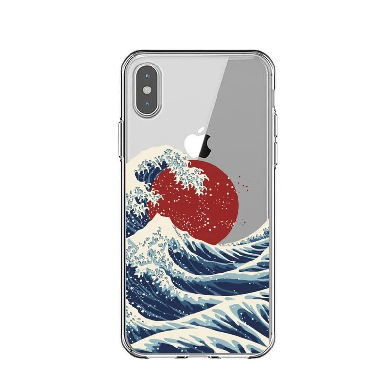 Большая волна от Kanagawa чехол для телефона iphone 6 6S 7 8 plus X XS MAX XR 5 5S SE японская морская
