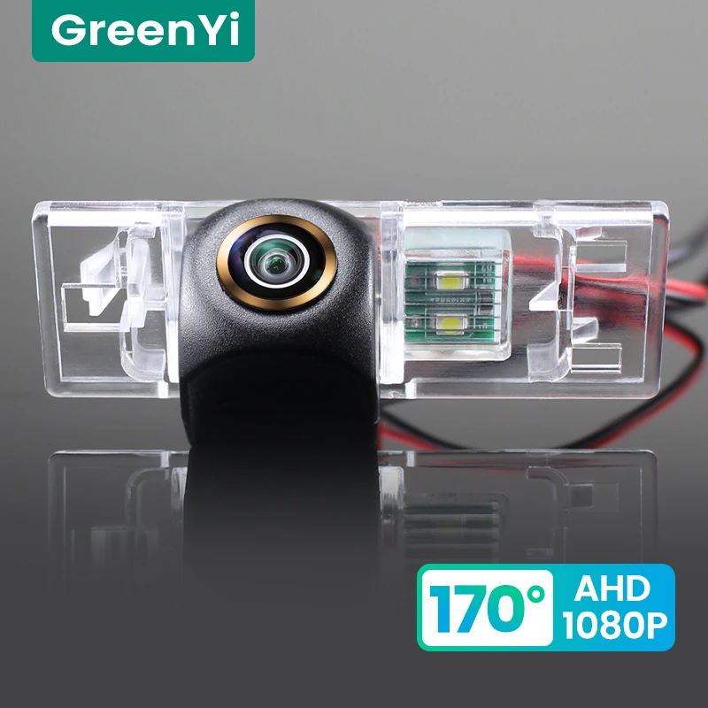 

GreenYi 170 ° HD 1080P Автомобильная камера заднего вида для Peugeot 407406 coupe 106 1007307308607806807 Ночное видение, обратный ход, 4-контактный разъем для парковки а...