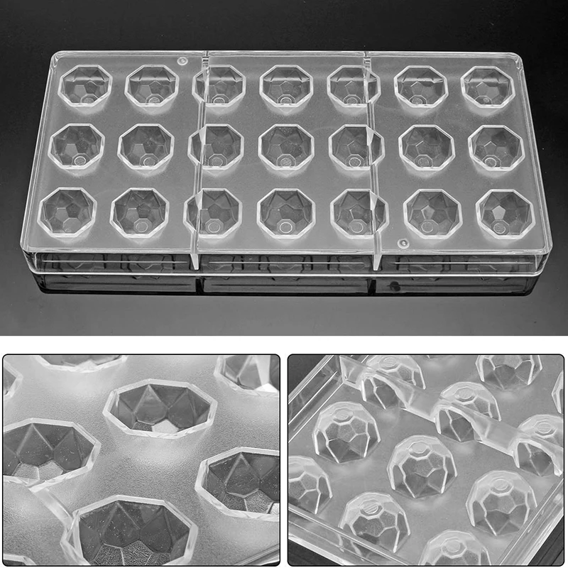 Алмаз Большой размер 21 полость Поликарбонат прозрачный материал поликарбонат