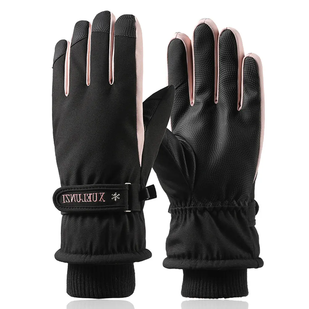 

Winter Waterproof and Windproof Friction Resistance Cycling Sports Women Adult Cotton Gloves Extra Thick Ski Gloves