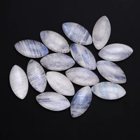 horse eye cut natural moonstone 5x10mm loose stones with blue light wholesale decoration gemstone jewelry gift 10 pcsset
