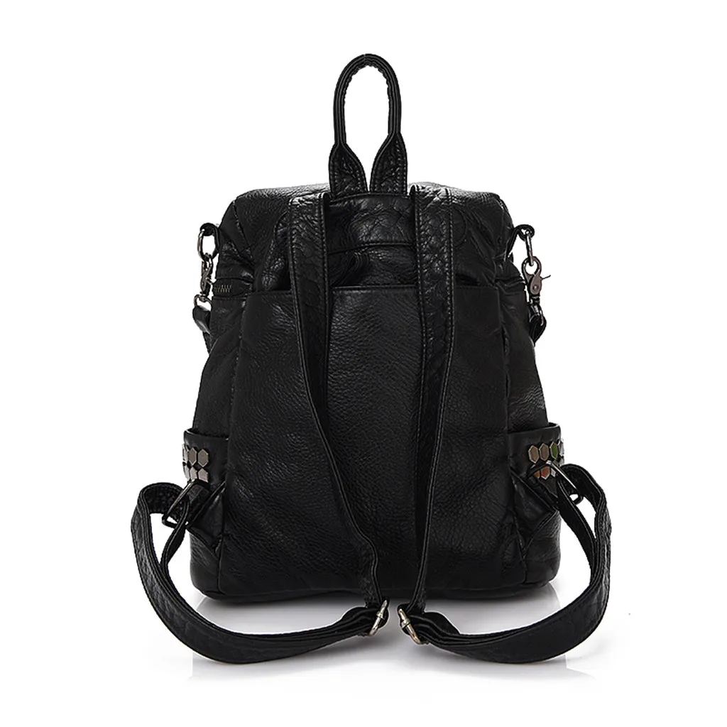 Женский кожаный мини рюкзак вместительная школьная сумка ведро дорожный кожаная