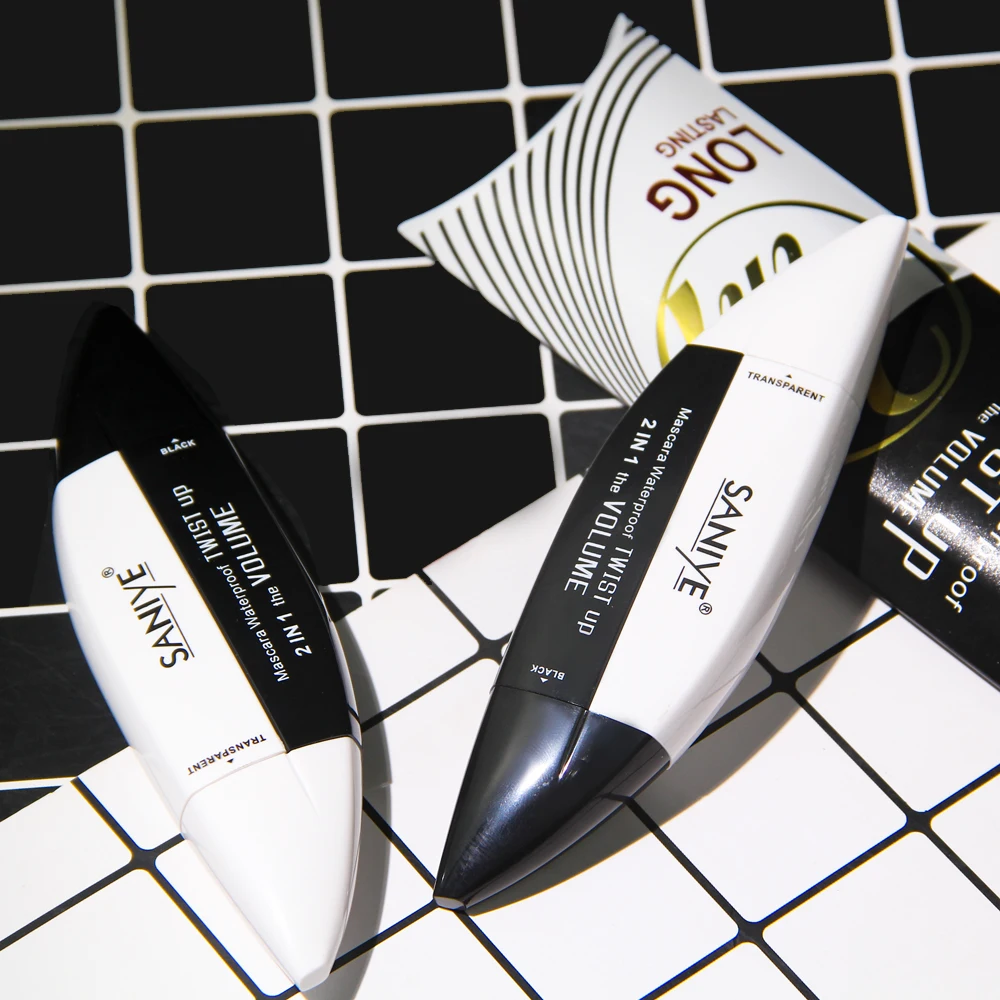 SANIYE тушь для ресниц с двойной головкой косметика водостойкая наращивания