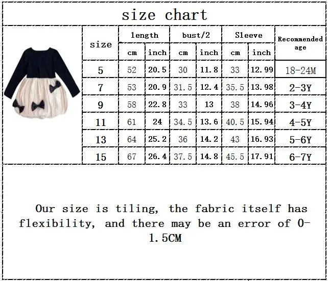 

Spring Autumn Toddler Girl Dress Cotton Toddler Dress Floral Bow Kids Dresses Patchwork Girls Fashion Girls Clothing 18M -7Y