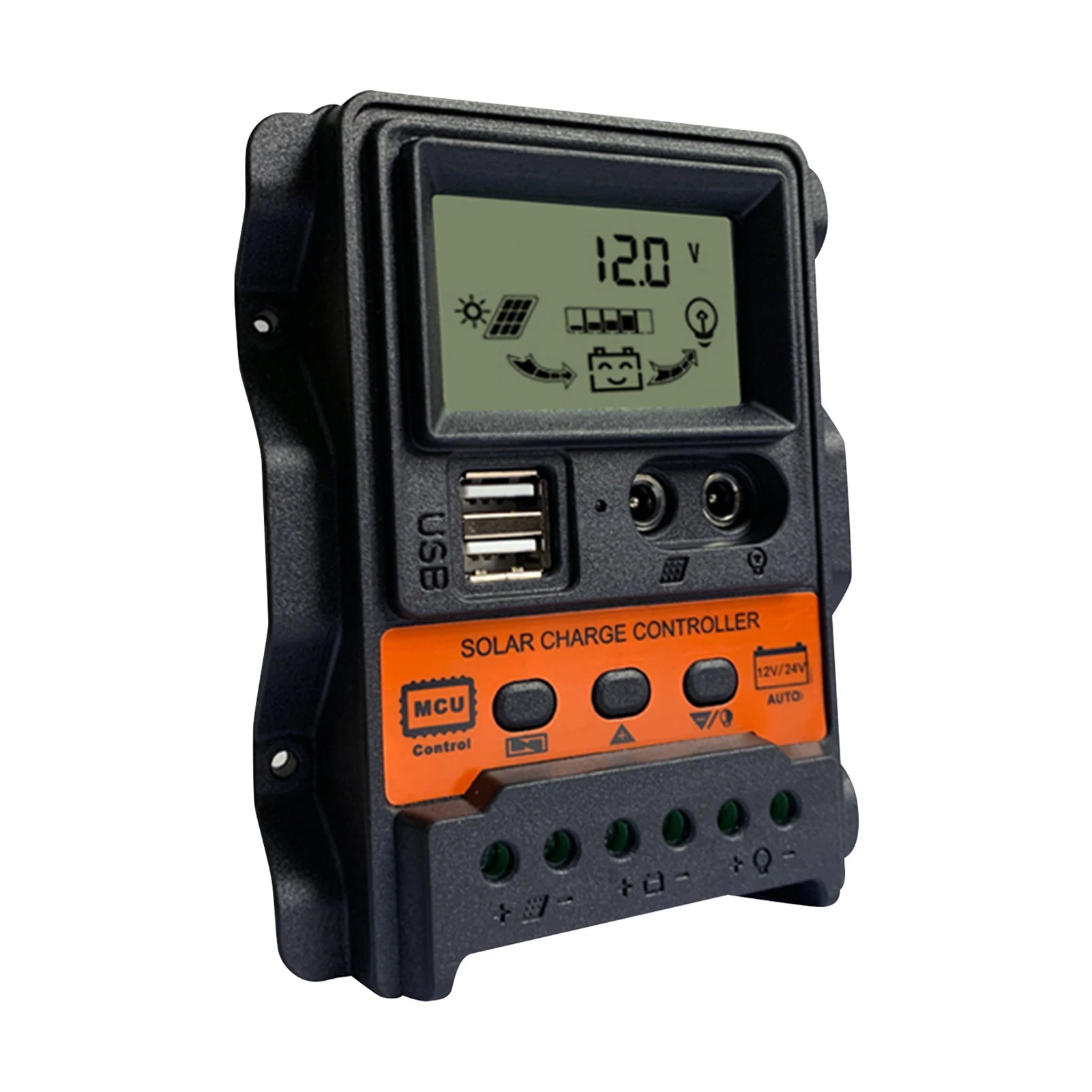Солнечный мррт контроллер 30A 20A 10A Dual USB ЖК-дисплей Дисплей Авто 12V 24V солнечных