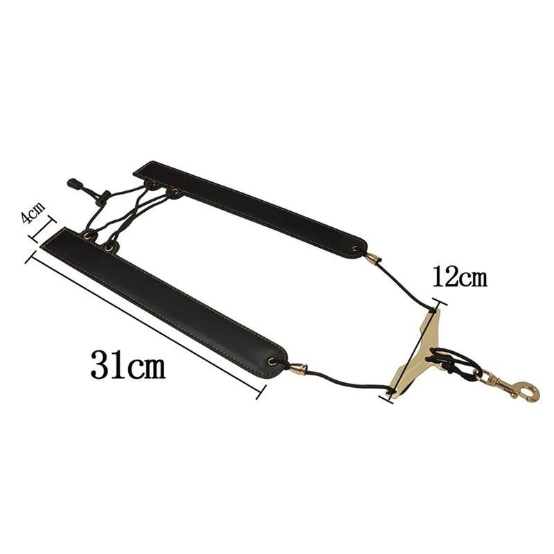 

Adjustable Leather Saxophone Shoulder Neck Strap with Buckle Saxophone Accessories Musical Instrument