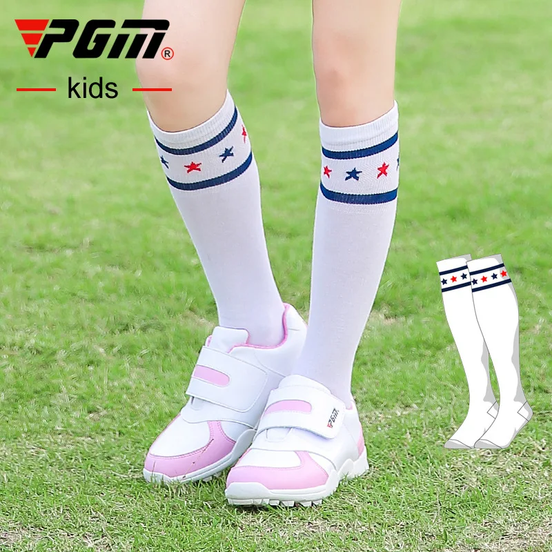 

PGM Kids Golf Socks High Thin Soft Breathable Thight Stocking Girl Sport Socks Legging for Golf Tennis Fitness Bicycle WZ008