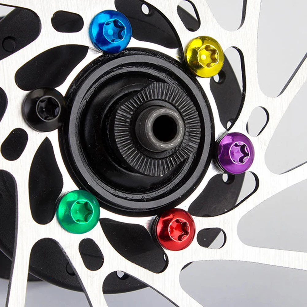 12 шт. дисковые велосипедные тормозные винты для ротора красочные болты Сталь T25 M5